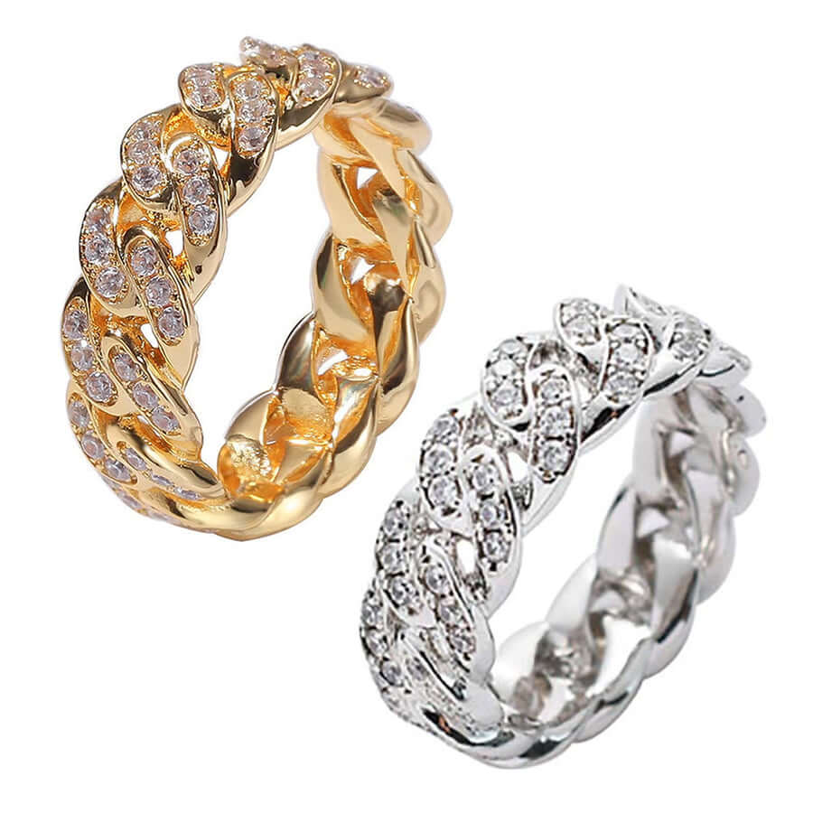 Stackable Twisted Zircon Ring