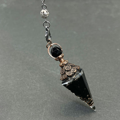 Crystal Obsidian Calm And Peace Pendulum