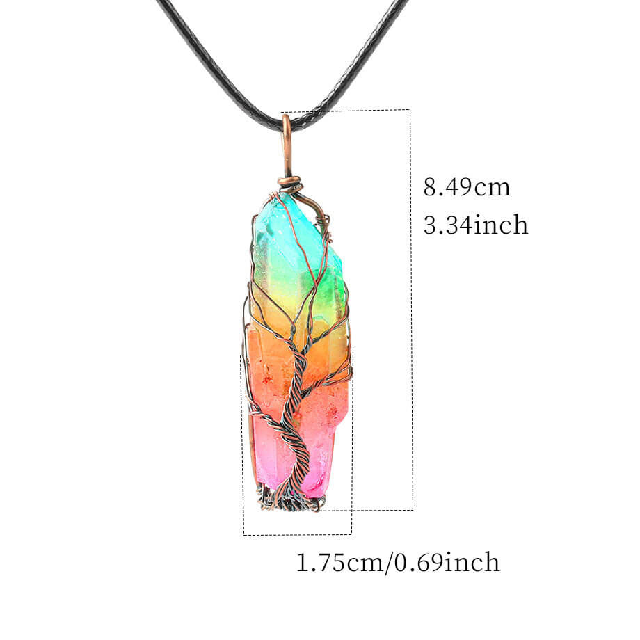 Crystal Irregular Pendant Necklace