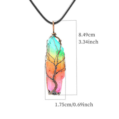 Crystal Irregular Pendant Necklace