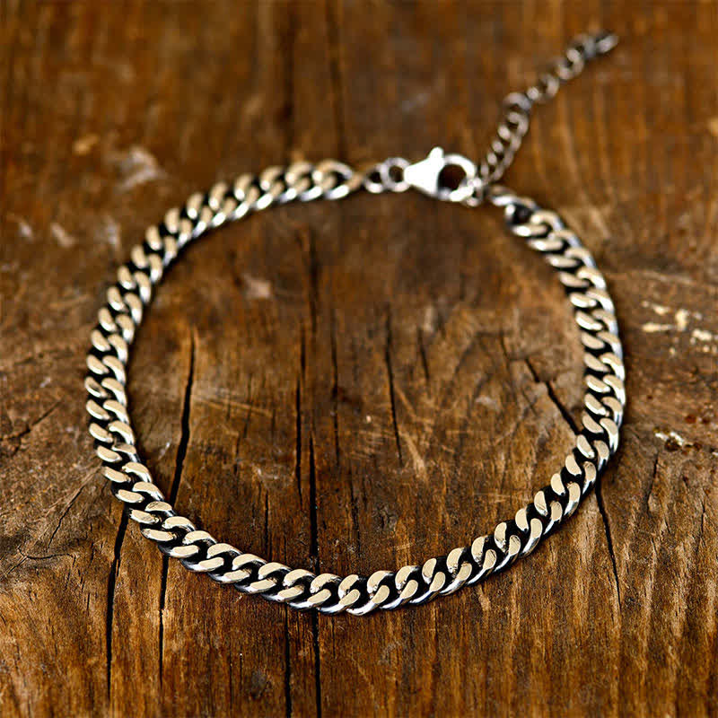 Minimalist Curb Link Chain Bracelet