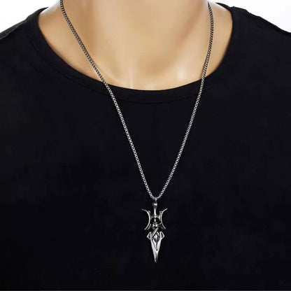 Fang Tian's Painting Halberd, Cold Trend, Cool Niche Design Hip-hop Pendant