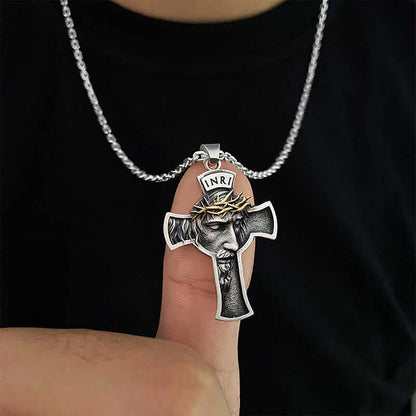 "Tolerance and Compassion" - Religious Crucifix Necklace