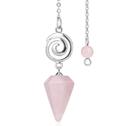 Spiral Crystal Pendant