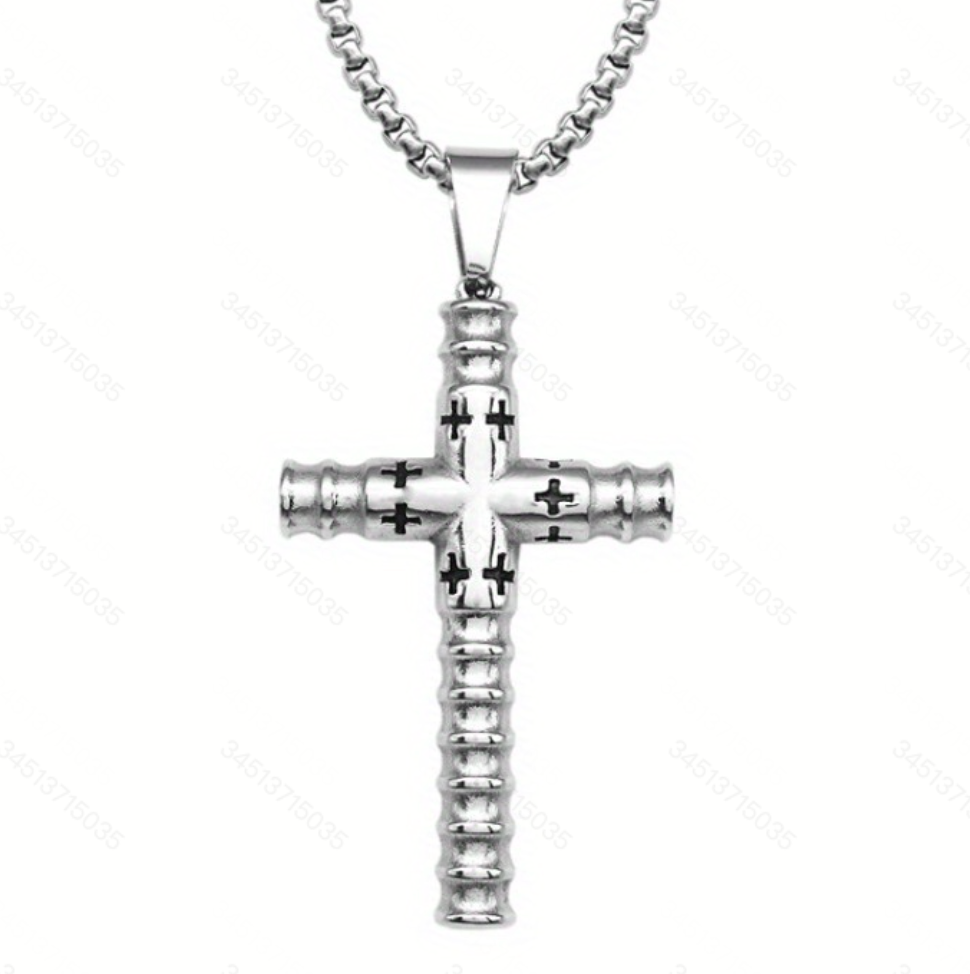 Stainless Steel Cross Pendant Necklace