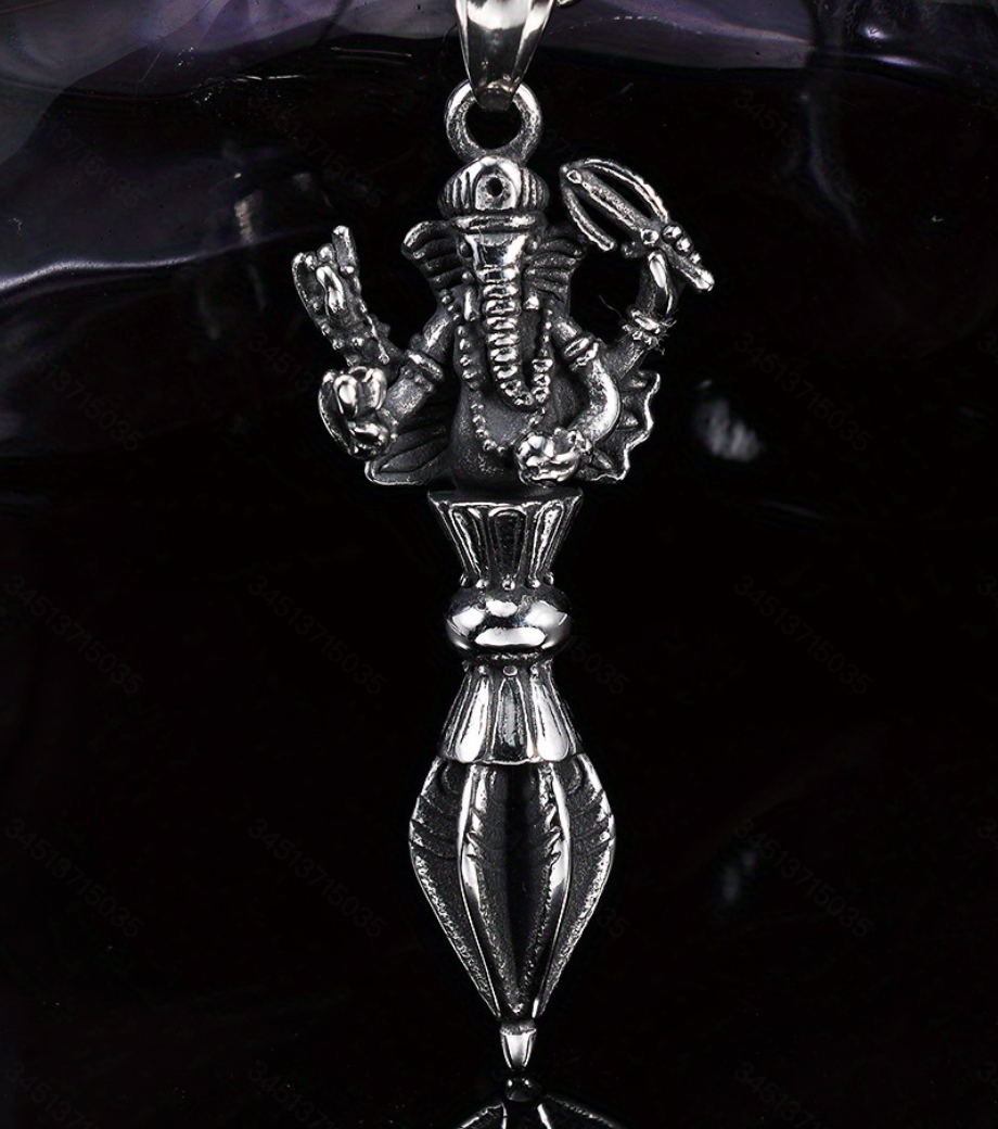 Retro Demon-slaying Pestle Protective Amulet Necklace