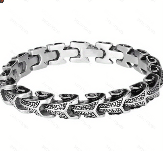 Dragon Bone Bracelet Men's Personality Hip-hop Domineering Retro Bracelet Fashion Trend Cuban Chain