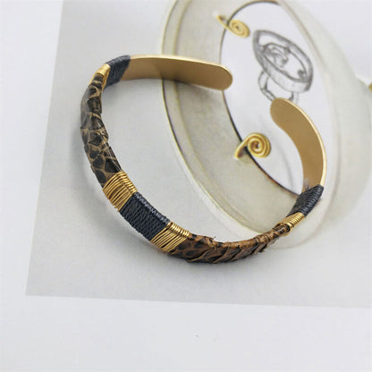 Metal Snakeskin Hand-woven Simple Fashion Temperament Bracelet