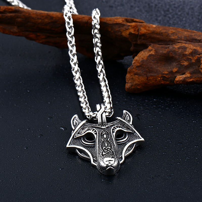 Titanium Steel Animal Fox Necklace Pendant