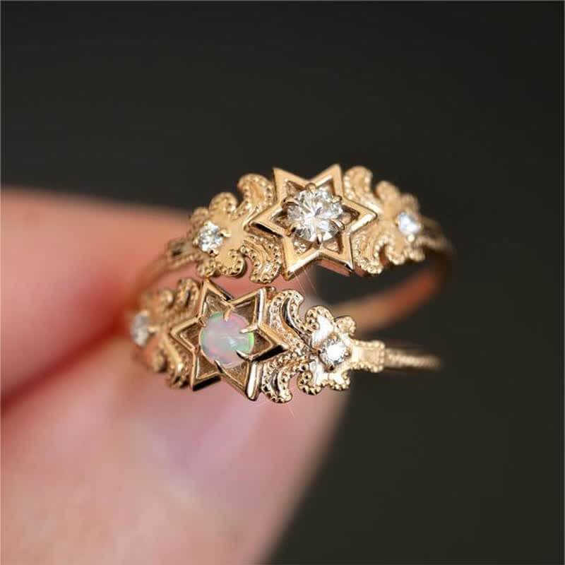 Women's Vintage North Star Opal Ring