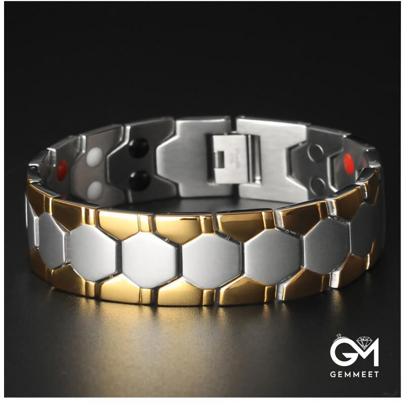 Three Color Men's Fashion Overbearing Bracelet