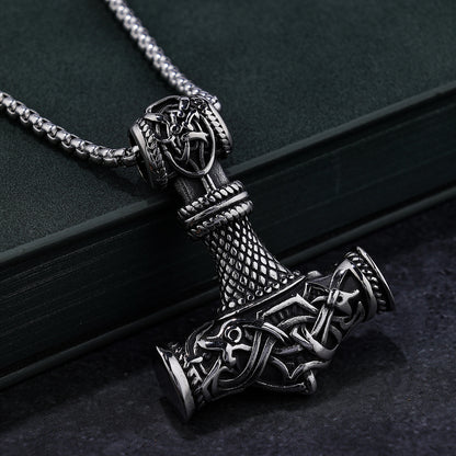 Dragon Hammer Vintage Stainless Steel Pendant