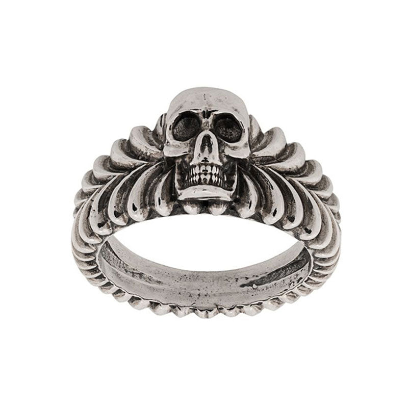 Vintage Skull Relief Ring