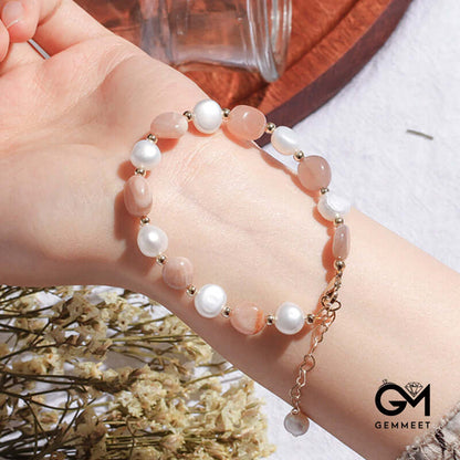 Fashion Crystal Pearl Jewel Bracelet