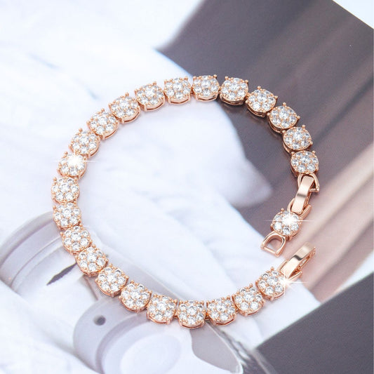 Luxurious Micro-paved Zircon Alloy Bracelet