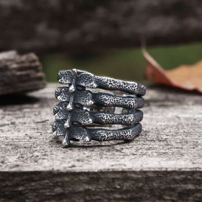 Retro Vertebral Stainless Steel Ring