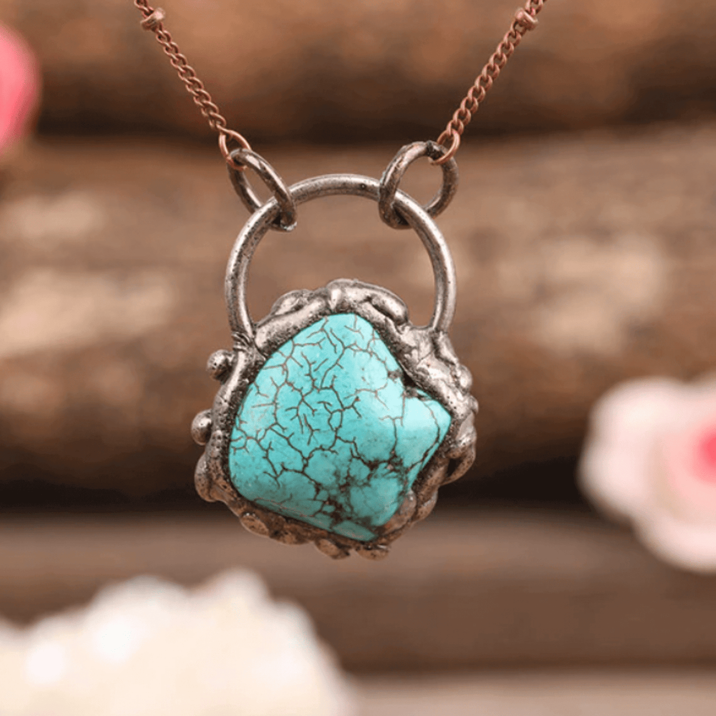 Natural Irregular Turquoise Necklace