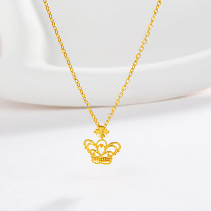 Alloy Temperament Fashion Niche Crown Necklace