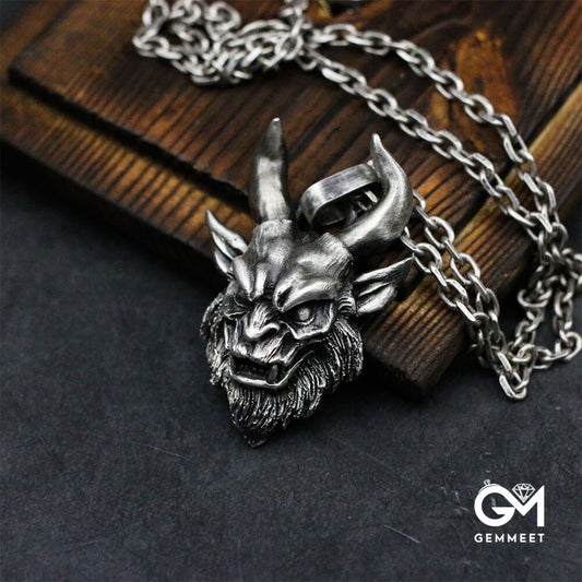 Shofar Devil Satanic Pendant Necklace