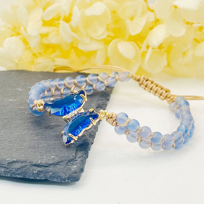 Butterfly Woven Crystal Bracelet