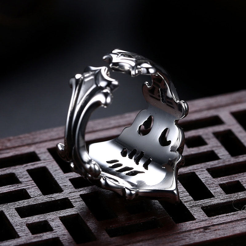 Ghost Pirate Hollow Adjustable Ring