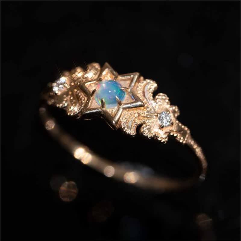 Women's Vintage North Star Opal Ring