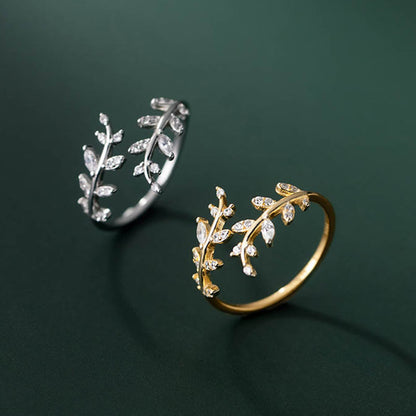 Fashion Women's Creative Leaf Ring