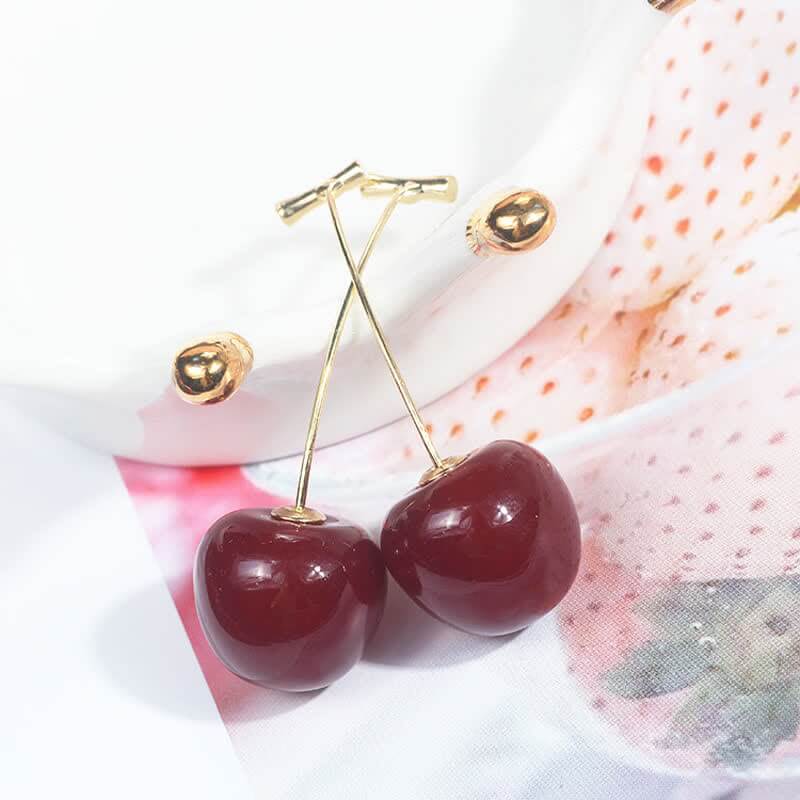 Women's Luscious Cutie Cherry Earrings