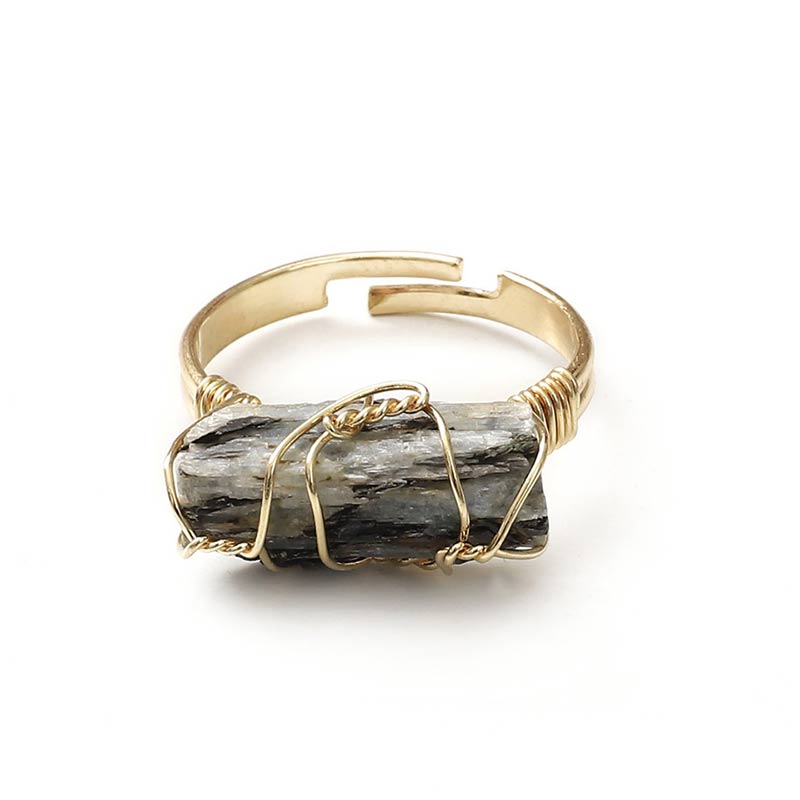 Natural Crystal Irregular Ring