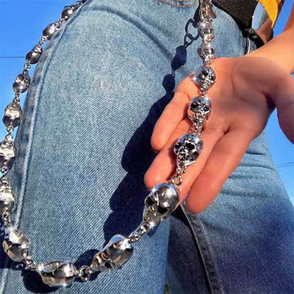 Men's Gothic Skull Head Waist Chain