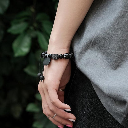 Obsidian Lava Stone Tranquillity Bracelet