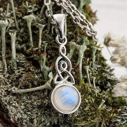 Celtic Knot Moonstone Necklace