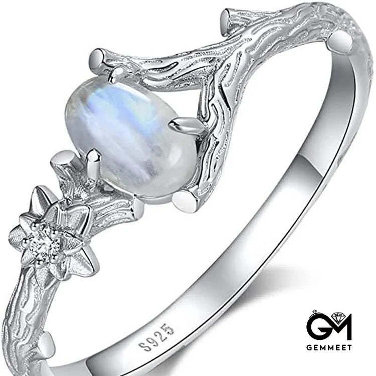 Moonstone Healing Protection Ring