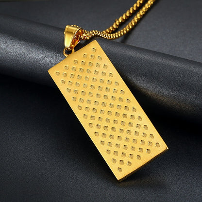 Hip-hop Gold-plated Zircon Dollar Pendant