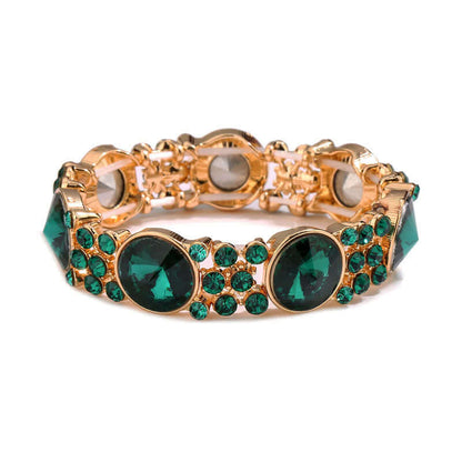 Women's Dramatic Rhinestone Stretchy Bracelet