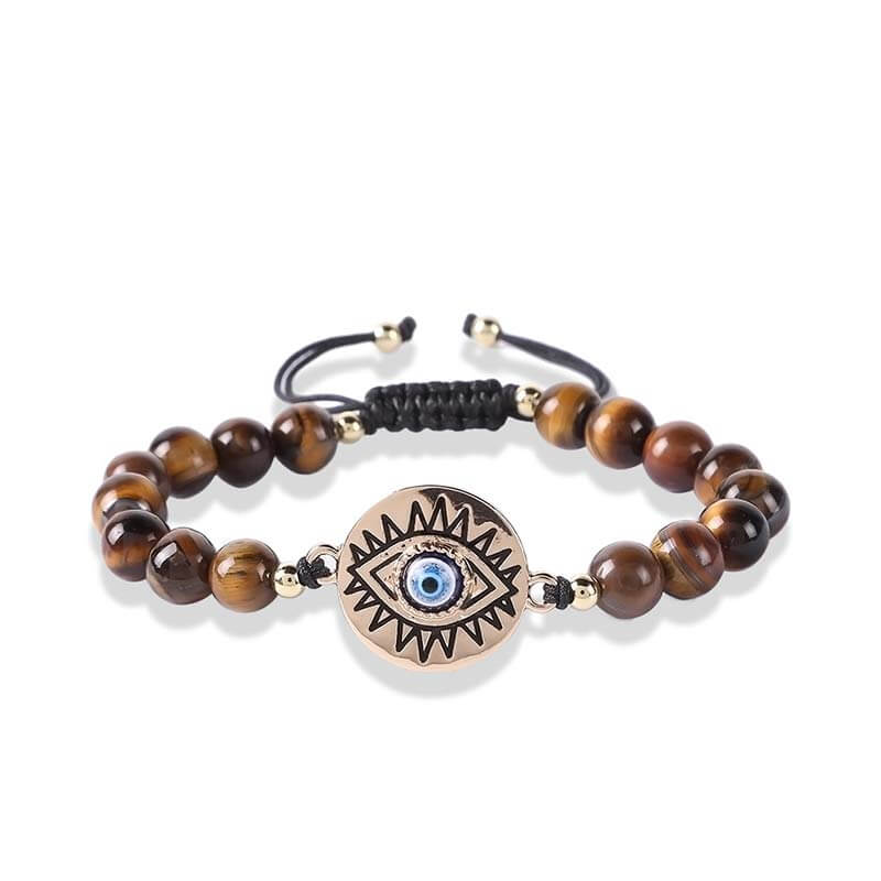 Tiger Eye Evil Eye Protection Bracelet