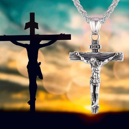 "Life Of Christ" Jesus Cross Necklace