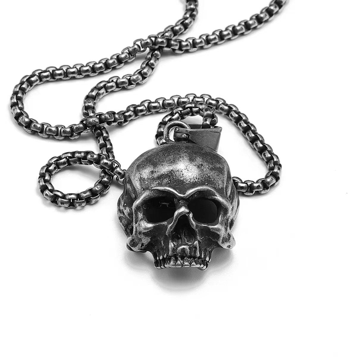 Skull Motorcycle Style Pendant for Men