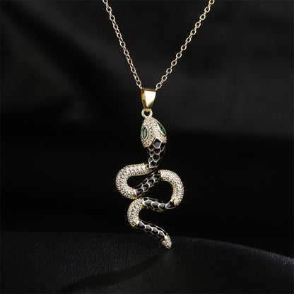 Colorful Snake Shape Chain Necklace