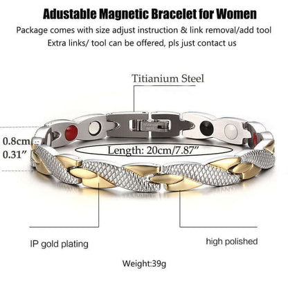 Dr. Magnetic Stainless Steel Bracelet