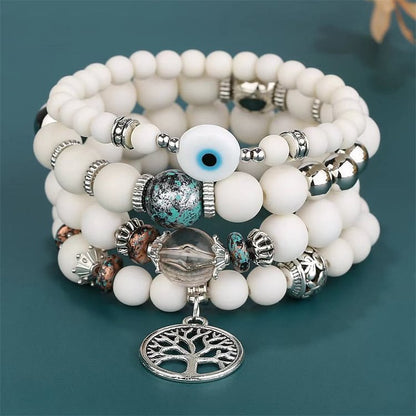 Bohemia Tree Of Life Beaded Bracelet Set