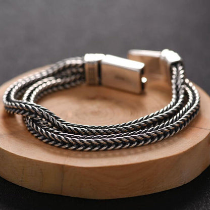 Vantage Multilayer Braided Rope Bracelet