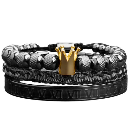 Roman Royal Crown Men Bracelet