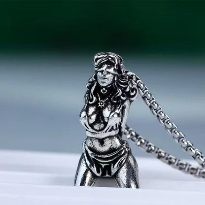 Suffering Goddess Pendant Necklace