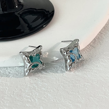 Zircon Stars Cold Wind Earrings