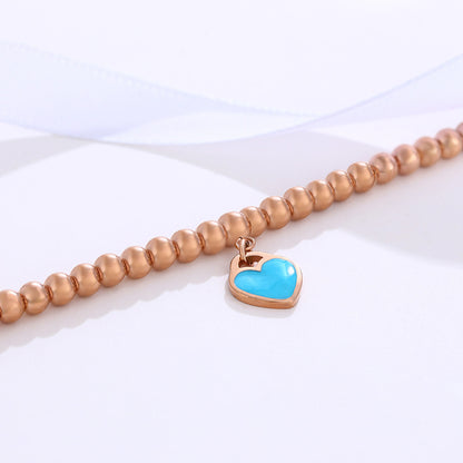 Enamel Color Love Ball Bracelet for Women