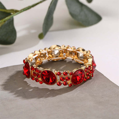 Women's Dramatic Rhinestone Stretchy Bracelet