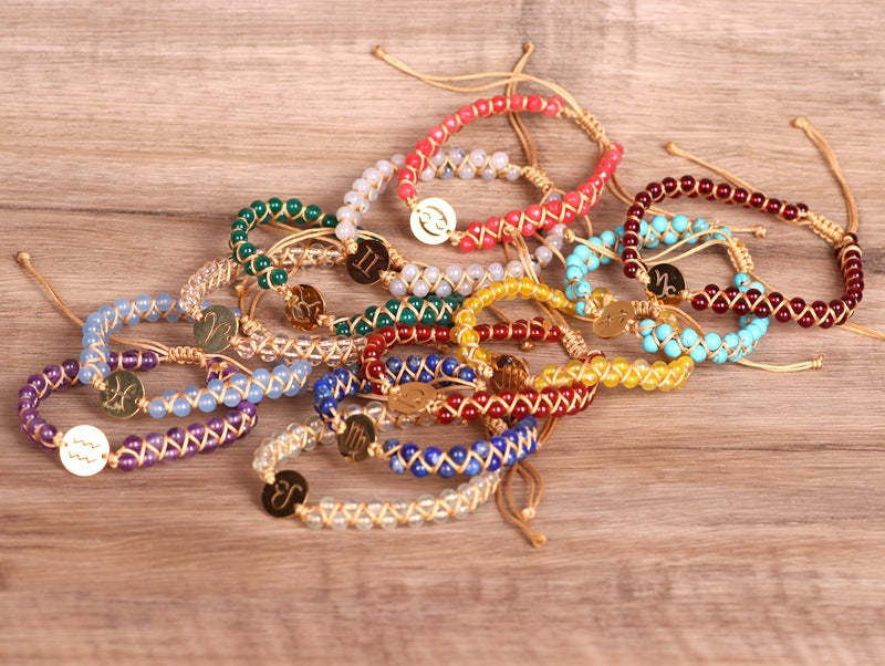 Twelve Constellations Woven Bracelet