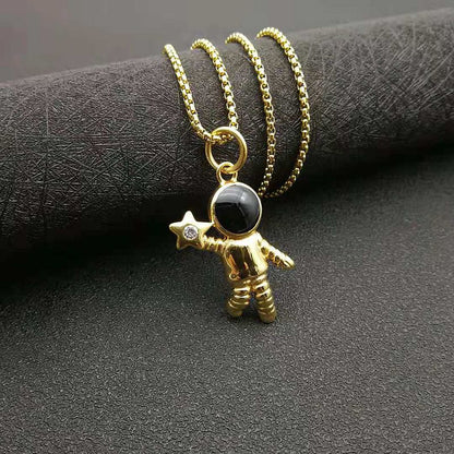 Hip Hop Spaceman Astronaut Couple Pendant