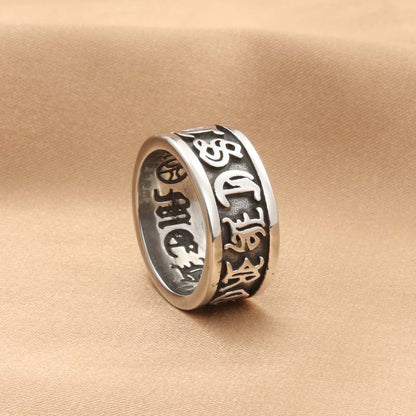 Alphabet Retro Trendy Men's Ring